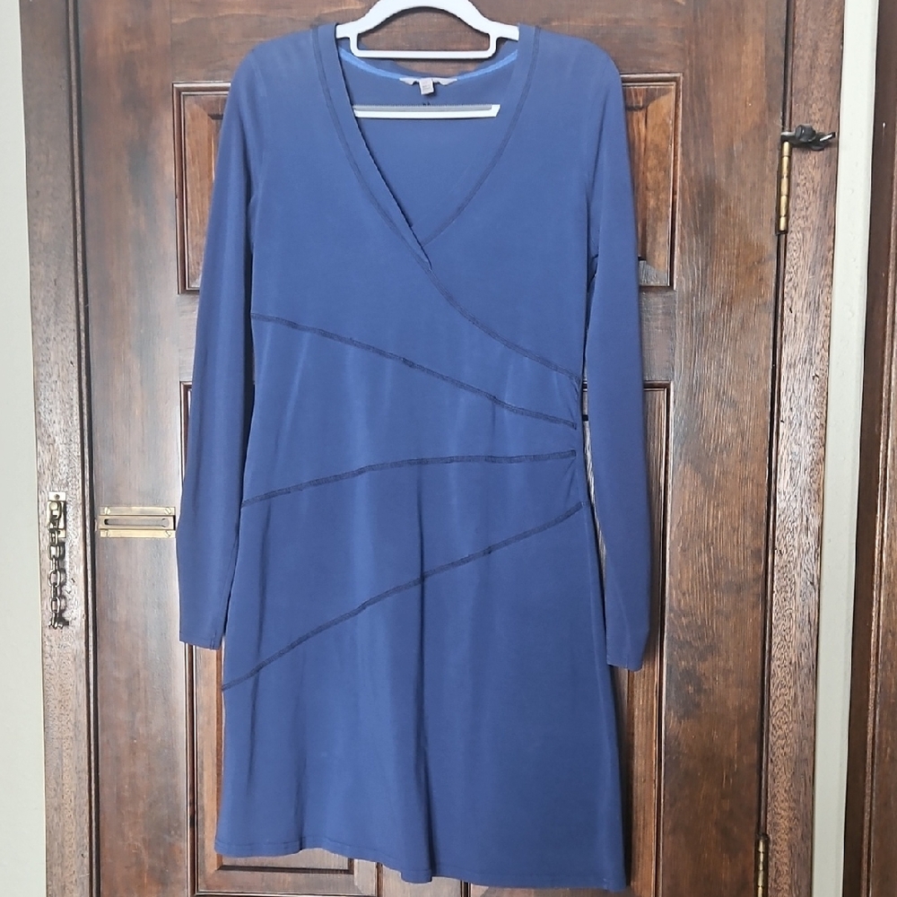 Athleta Long Sleeve Blue Dress